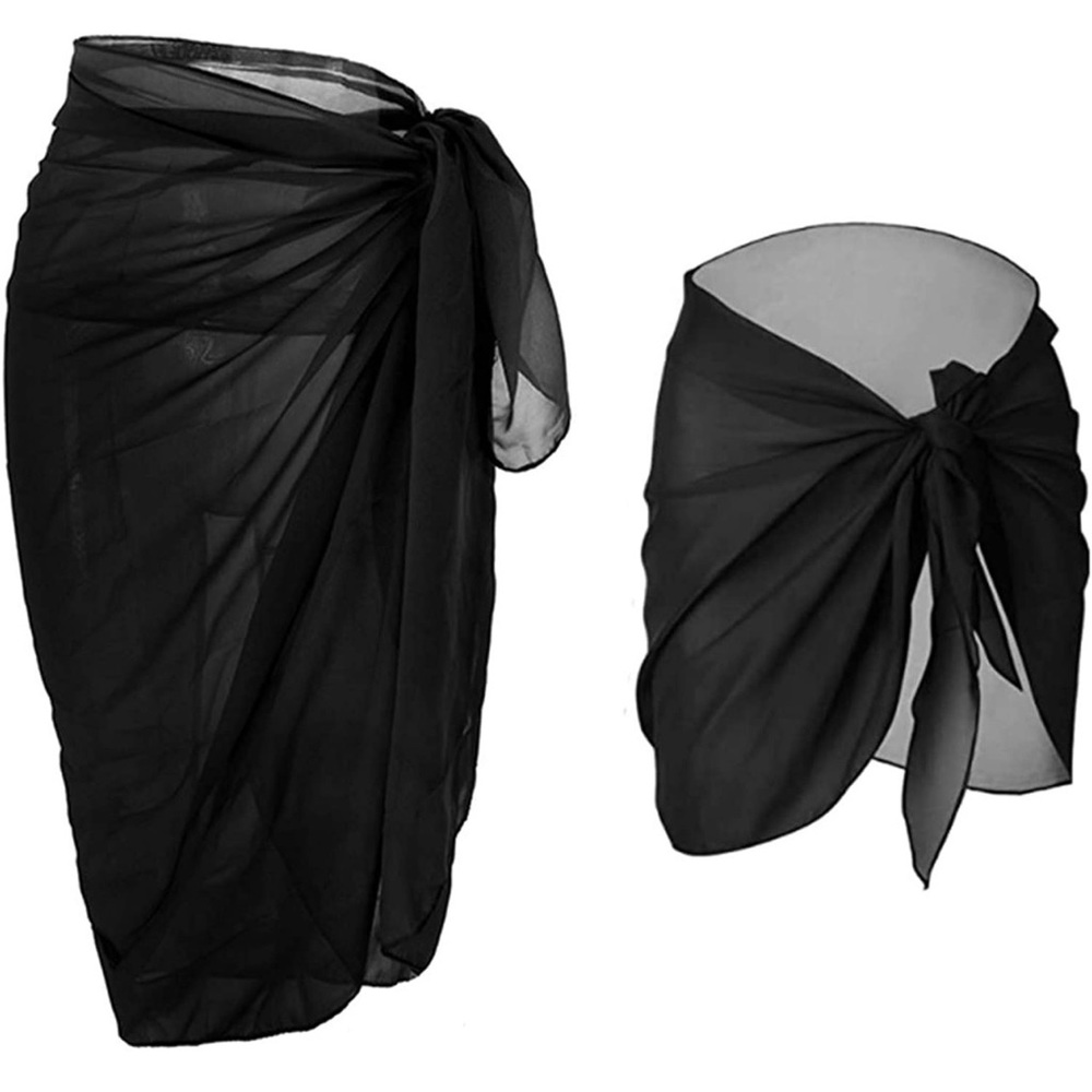 Two sarong wraps short and mid thigh new in bags